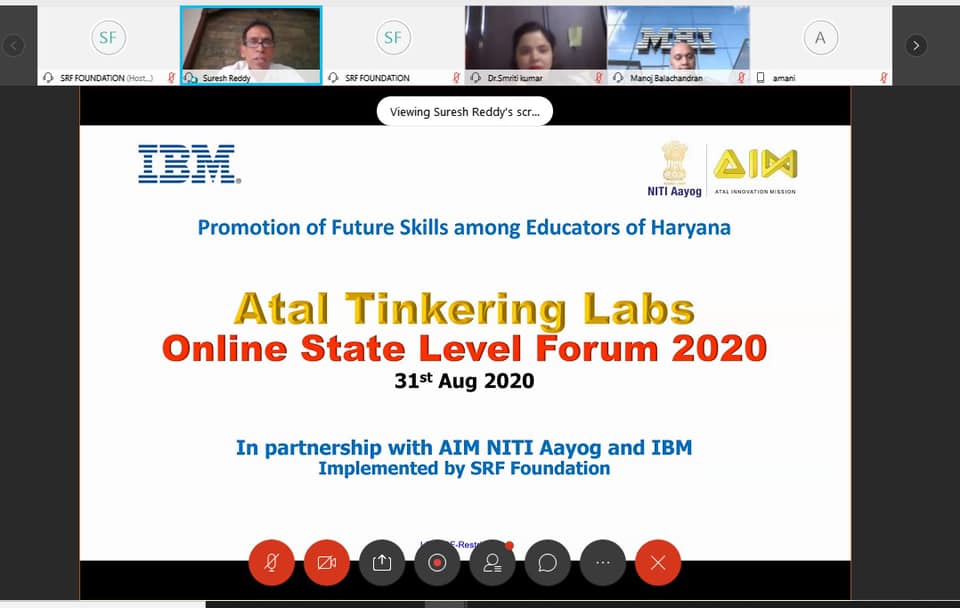 SRF Foundation - | Atal Tinkering Lab State Level Forum |... | Facebook