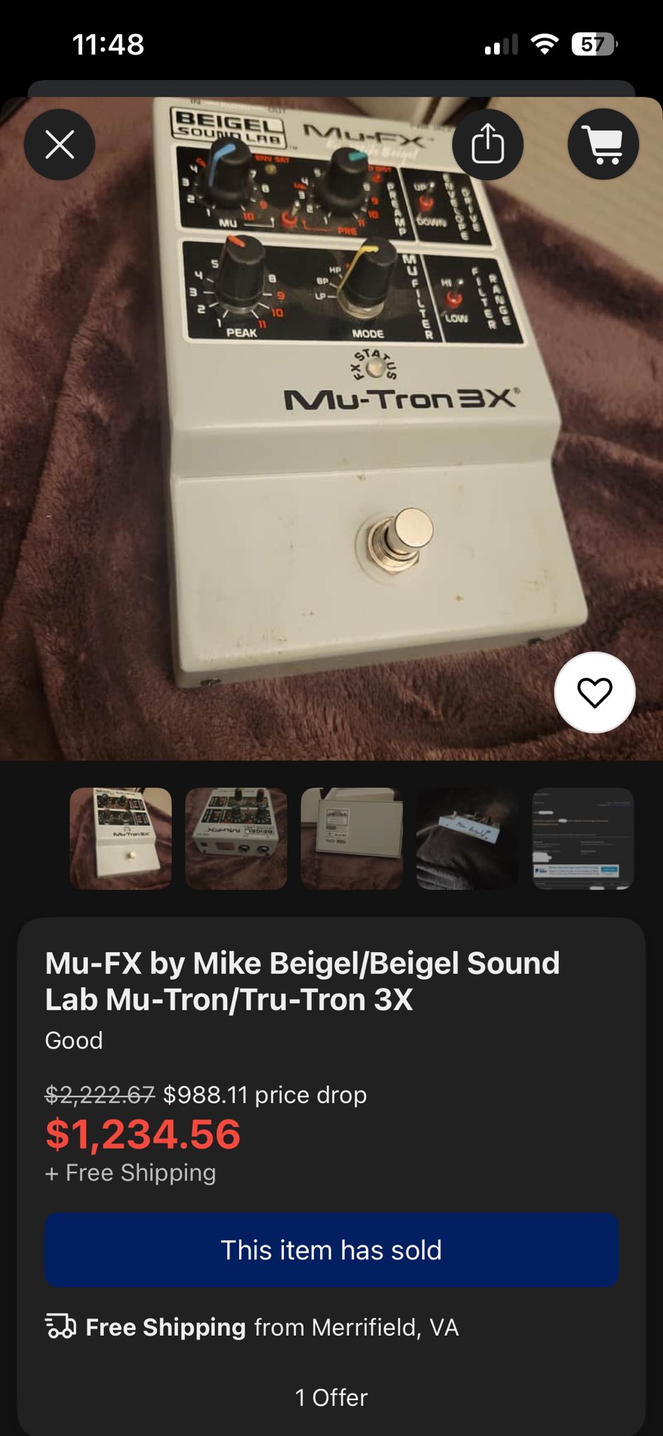 What power supply for Beigel Sound Lab Mu-Tron 3X pedal?