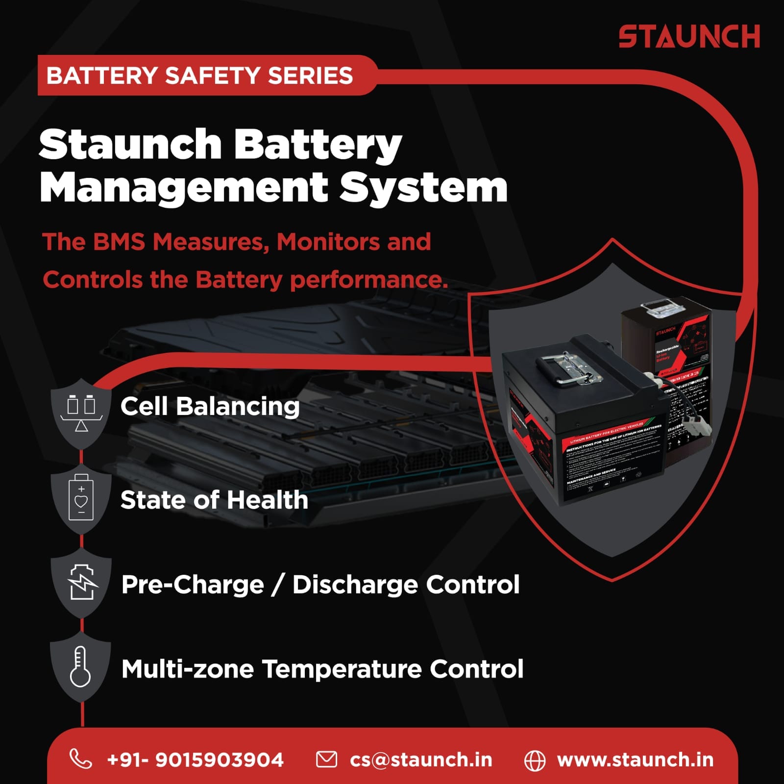 Staunch - Staunch lithium-ion batteries are designed to... | Facebook