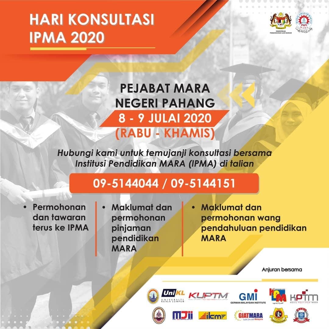 Kolej Poly Tech Mara Kptm Kuantan Hari Konsultasi Ipma 2020 Temui Kptm Kuantan Di Sini 9 Pagi 5 Petang Jangan Lupa Bawa Slip Keputusan Spm Facebook