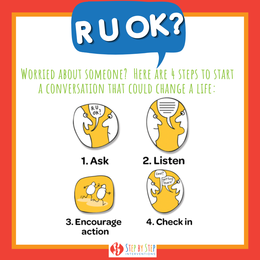 Today is R U OK? day. If... - Step by Step Interventions