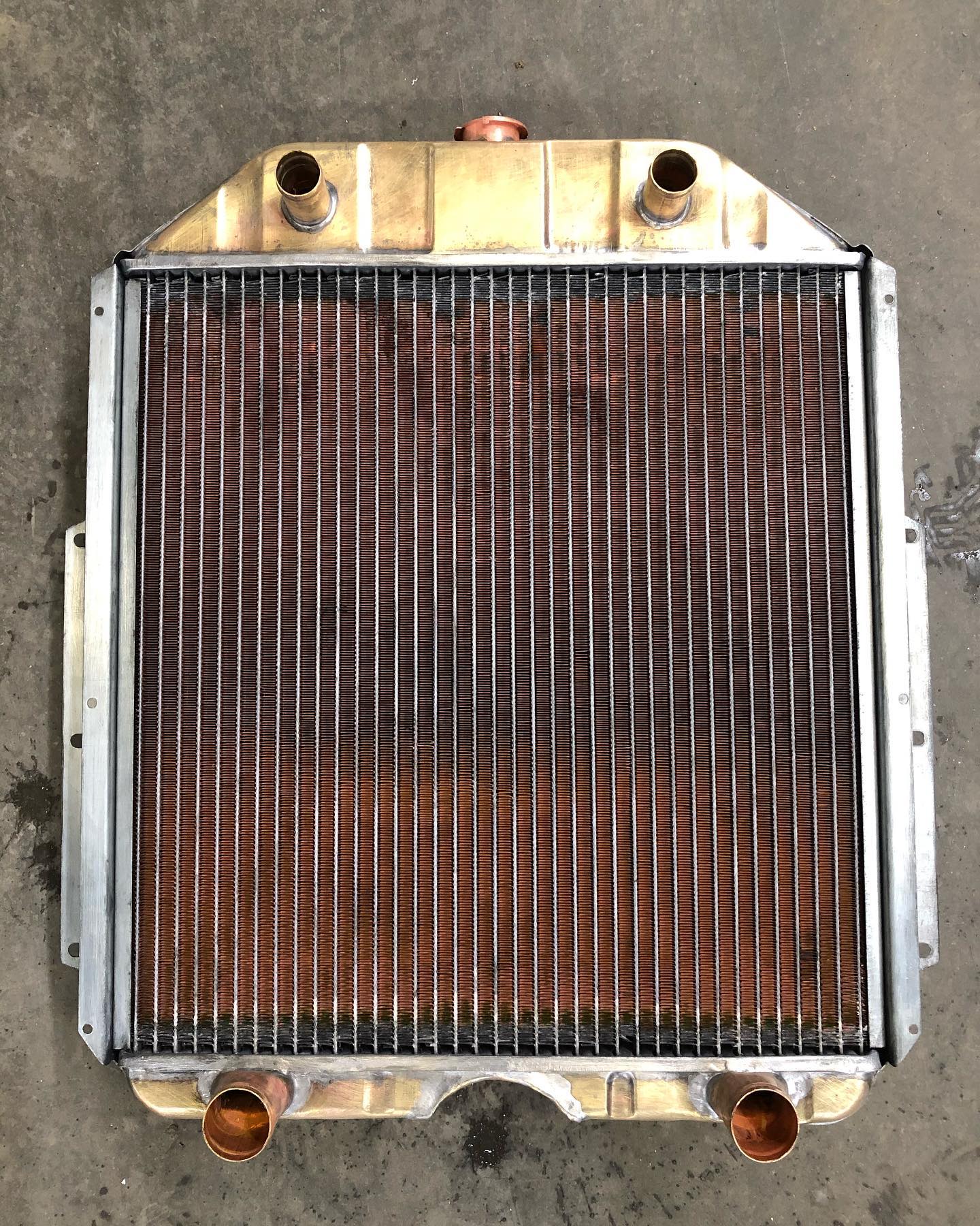 1952 Ford Flathead with a notched... - Cool Craft Radiators