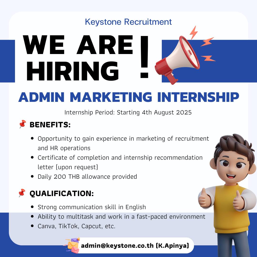 หางาน หาที่ฝึกงาน กรุงเทพมหานคร | Keystone Talent Solution Recruitment ...
