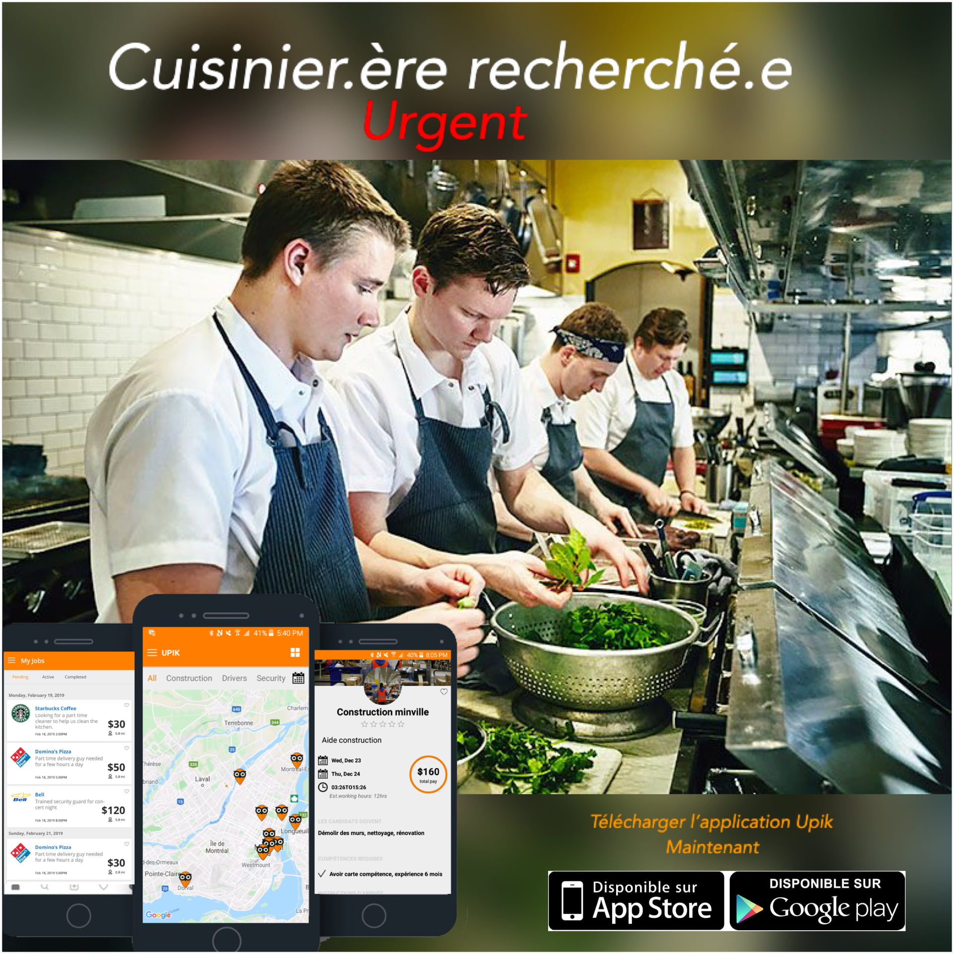 Upik - 📣 📣 Pour son restaurant situé à Laval dans le...