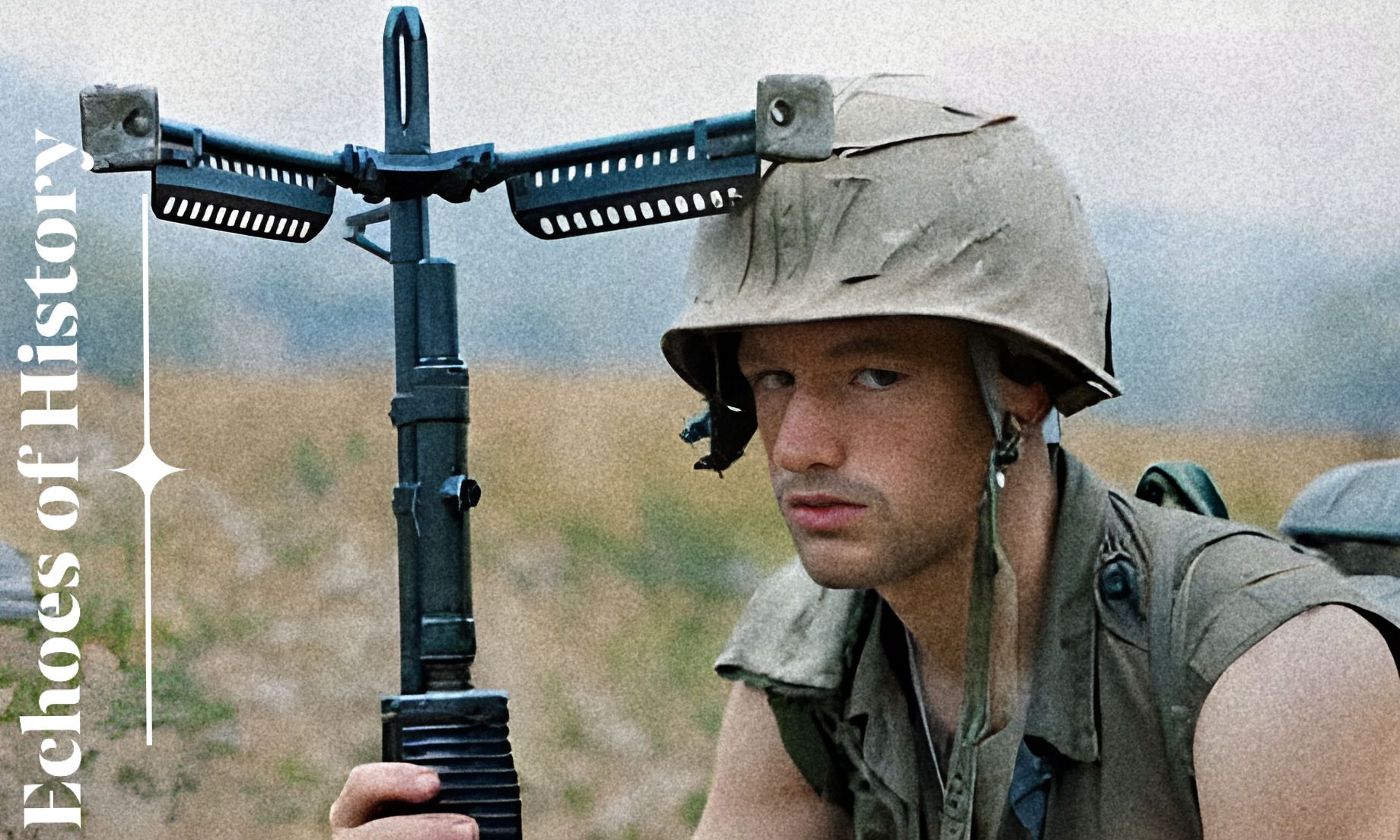 CH Inam - An American soldier after the capture of Hill 471, near the ...