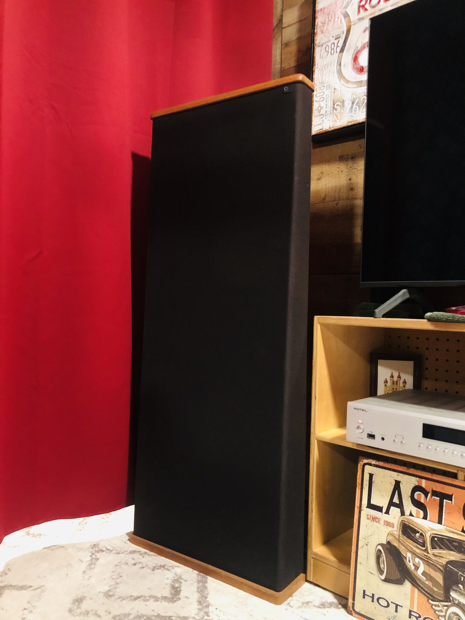 DCM Timeframe speakers paired with Rotel A12 MKII amplifier
