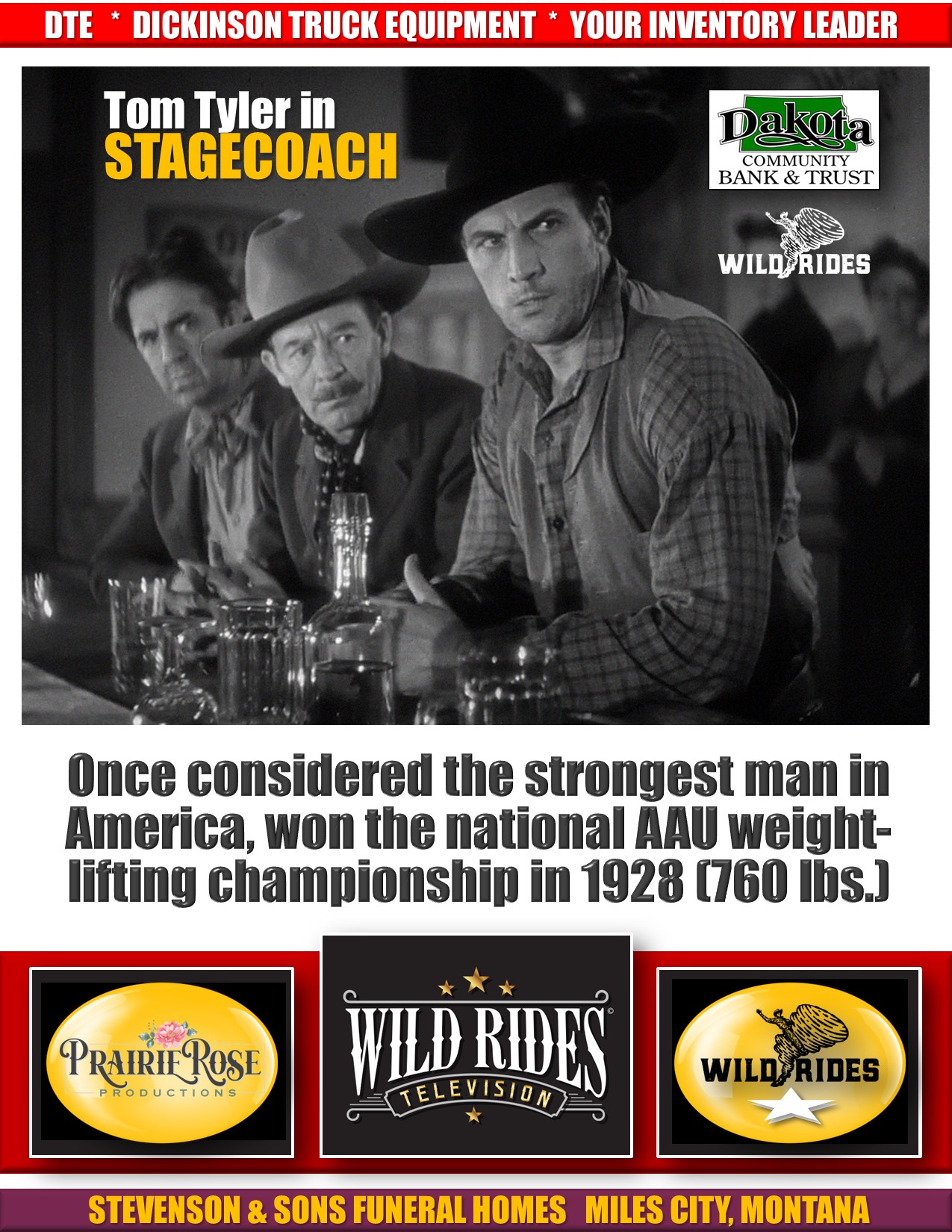 Wild Rides TV - Tom Tyler appeared in five films with John Wayne ...