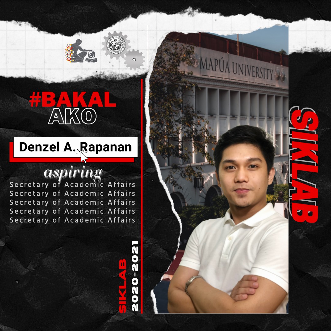 Mapúa MME Student Council - Denzel A. Rapanan Aspiring Secretary of ...