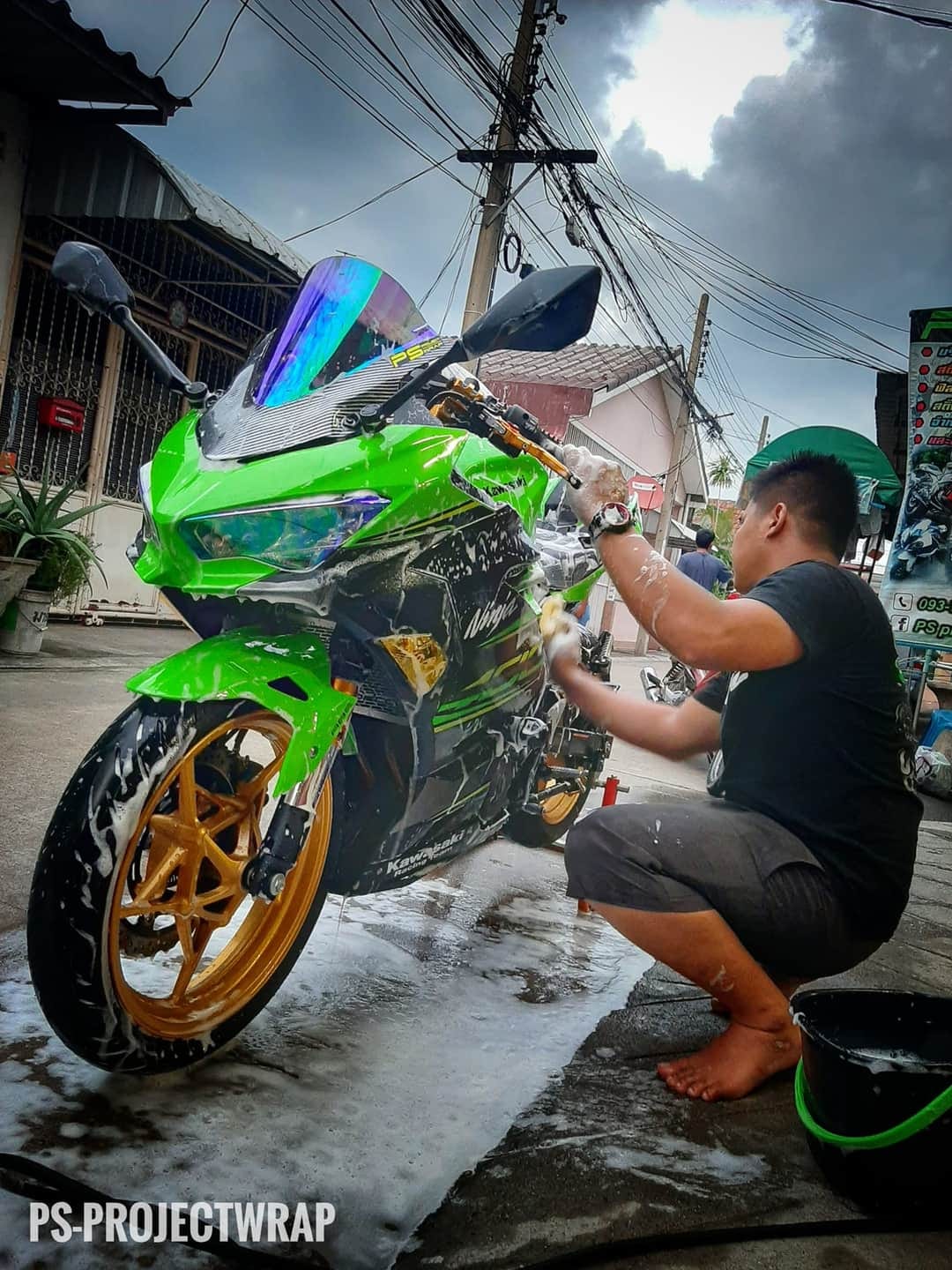 PS project Wrap - 🆙️แนะนำบริการ 💦🏍 ล้างโซ่ +เคลือบโซ่... | Facebook
