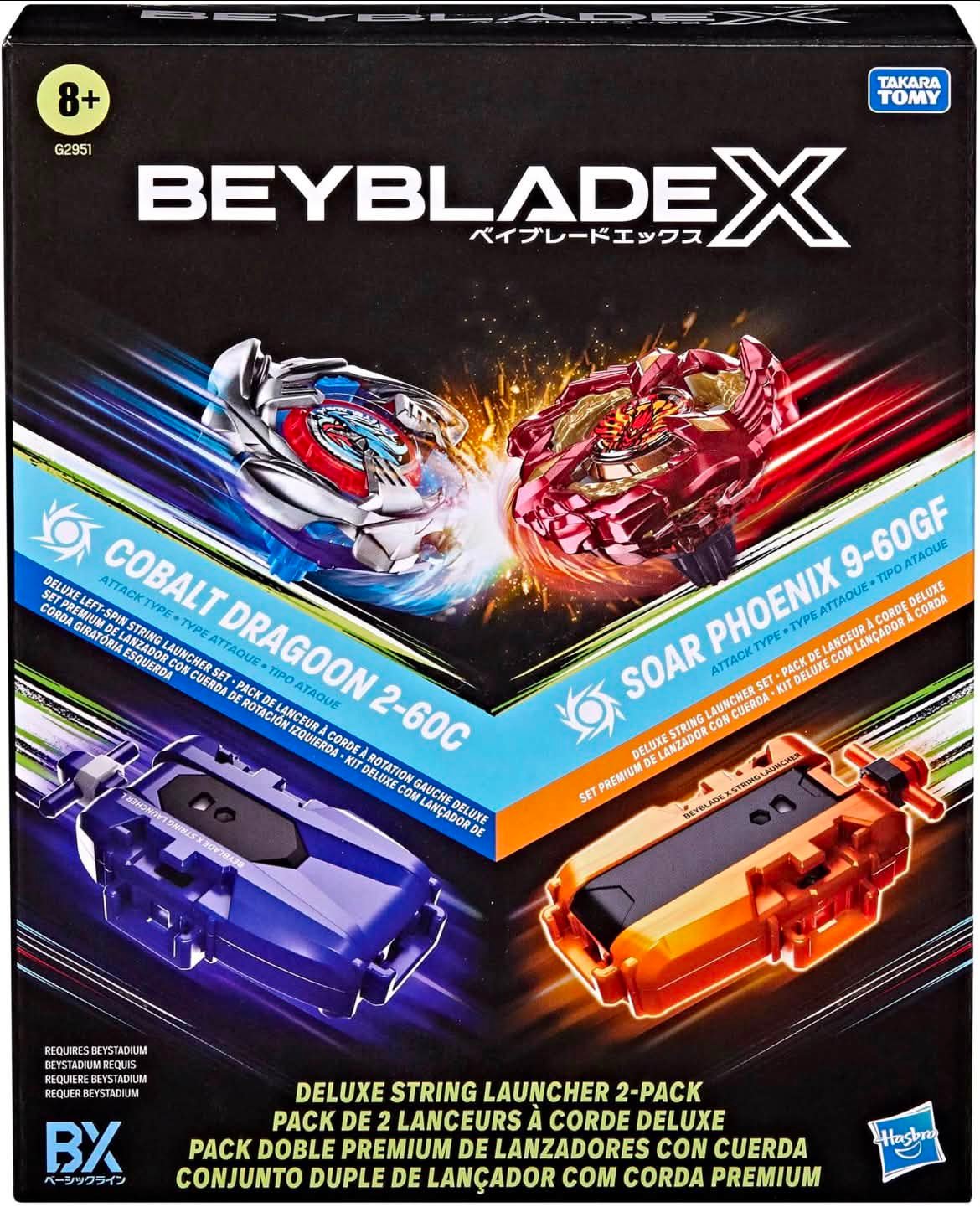 Hasbro deluxe string launcher 2-pack with Cobalt Dragoon and Soar
