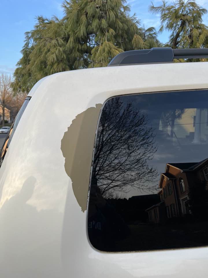 Multiple Honda owners have experienced large areas of peeling