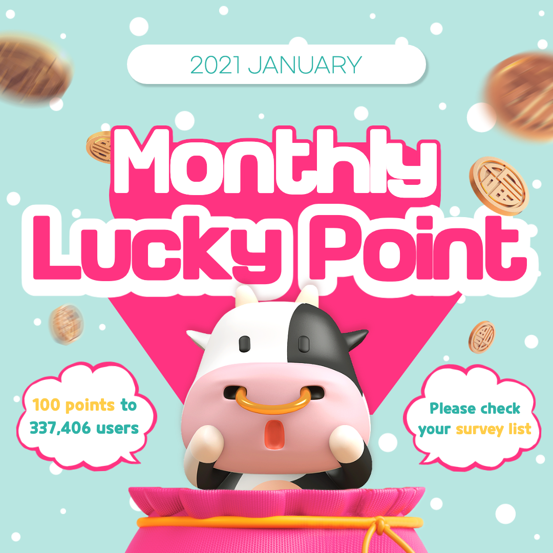 🍀 Monthly Lucky Point🍀 We've... - Online Research surveyon
