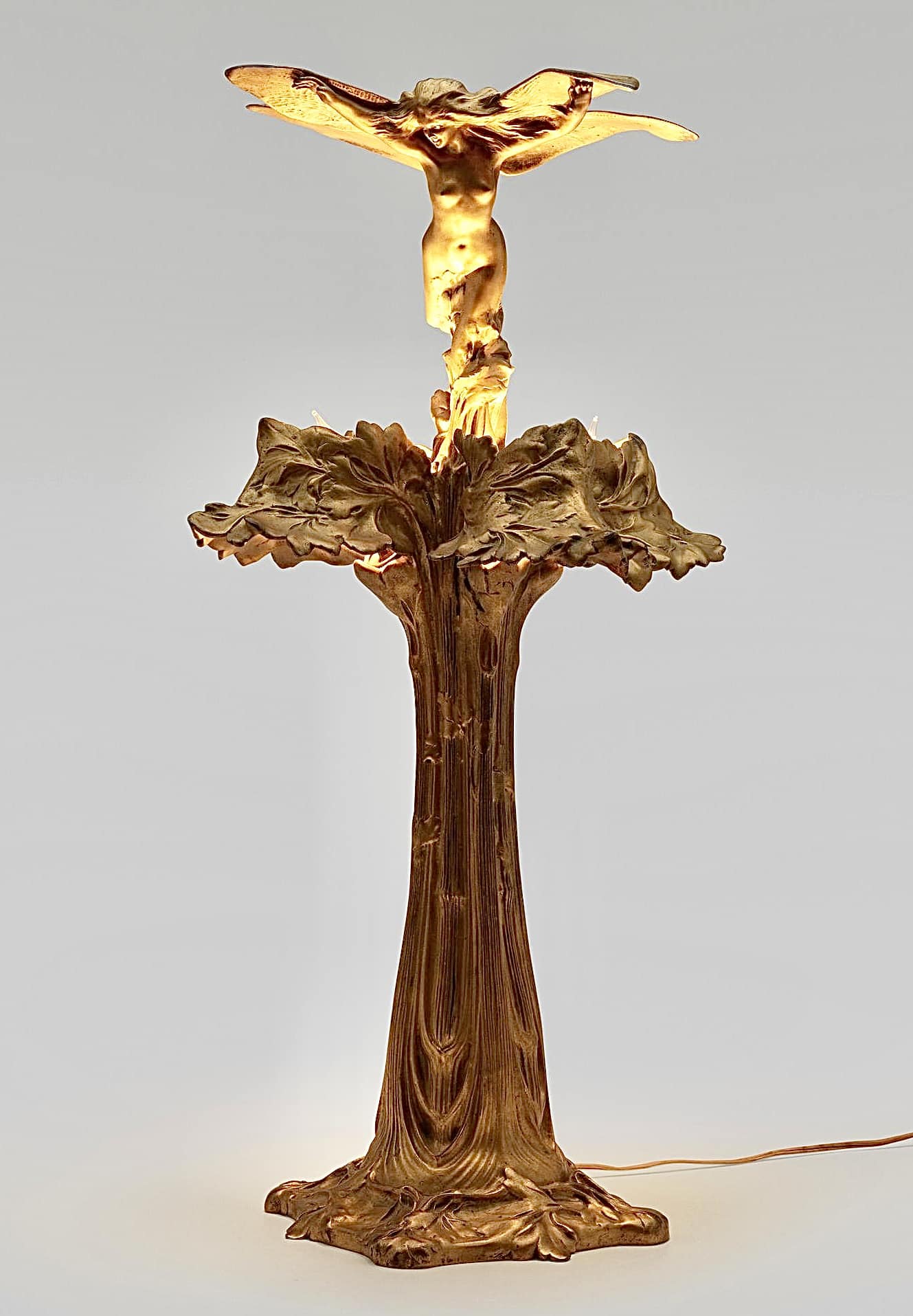 Art Nouveau lamp by Francois Raoul Larche