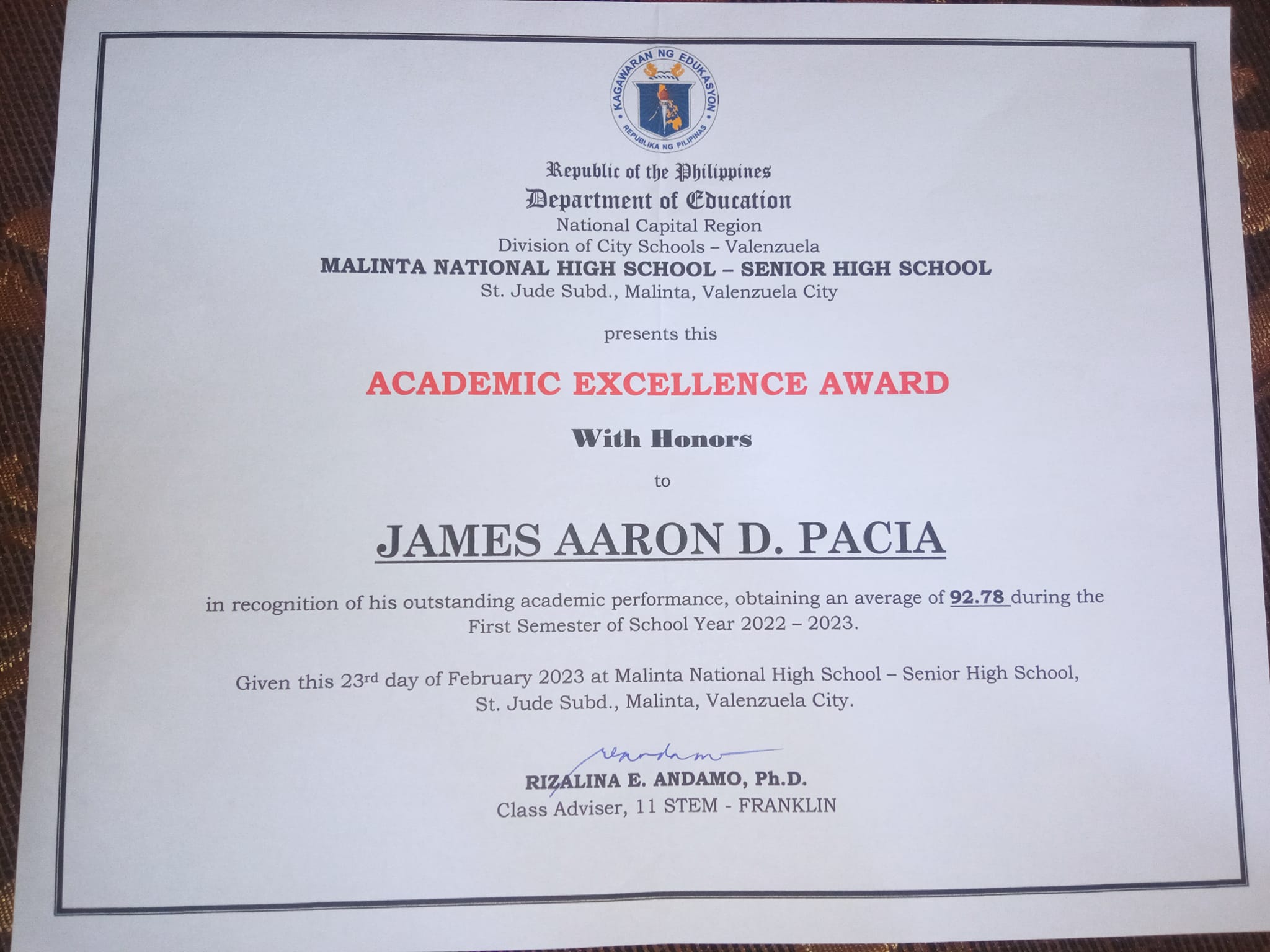James Aaron Pacia
