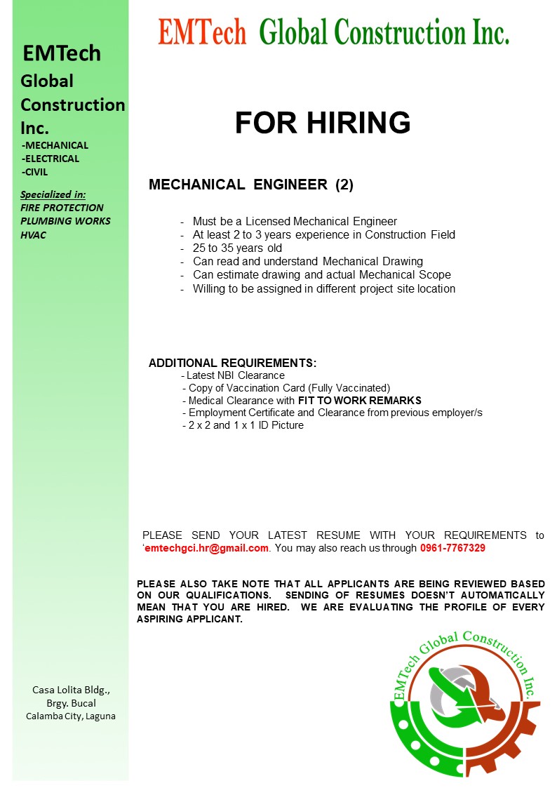 EMTech Global Construction Inc | Calamba