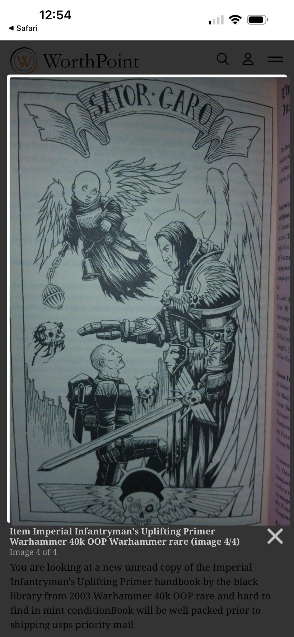 Warhammer 40k art from 2003 for auction