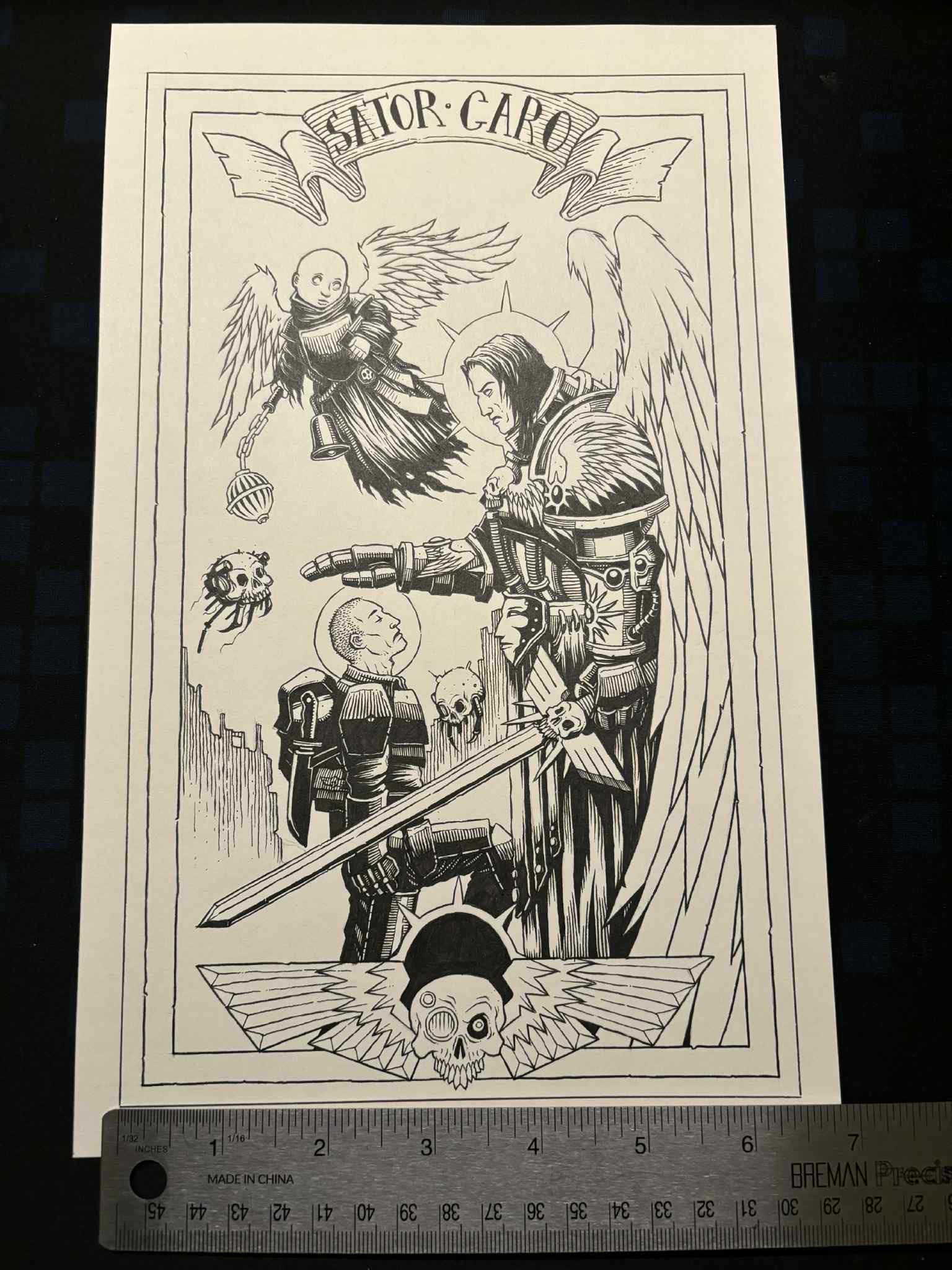 Warhammer 40k art from 2003 for auction