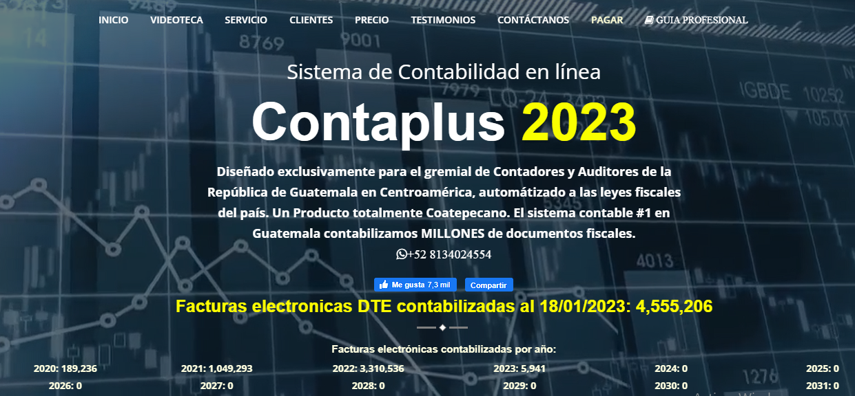 Contaplus - Millones de documentos FEL contabilizados generando todos ...