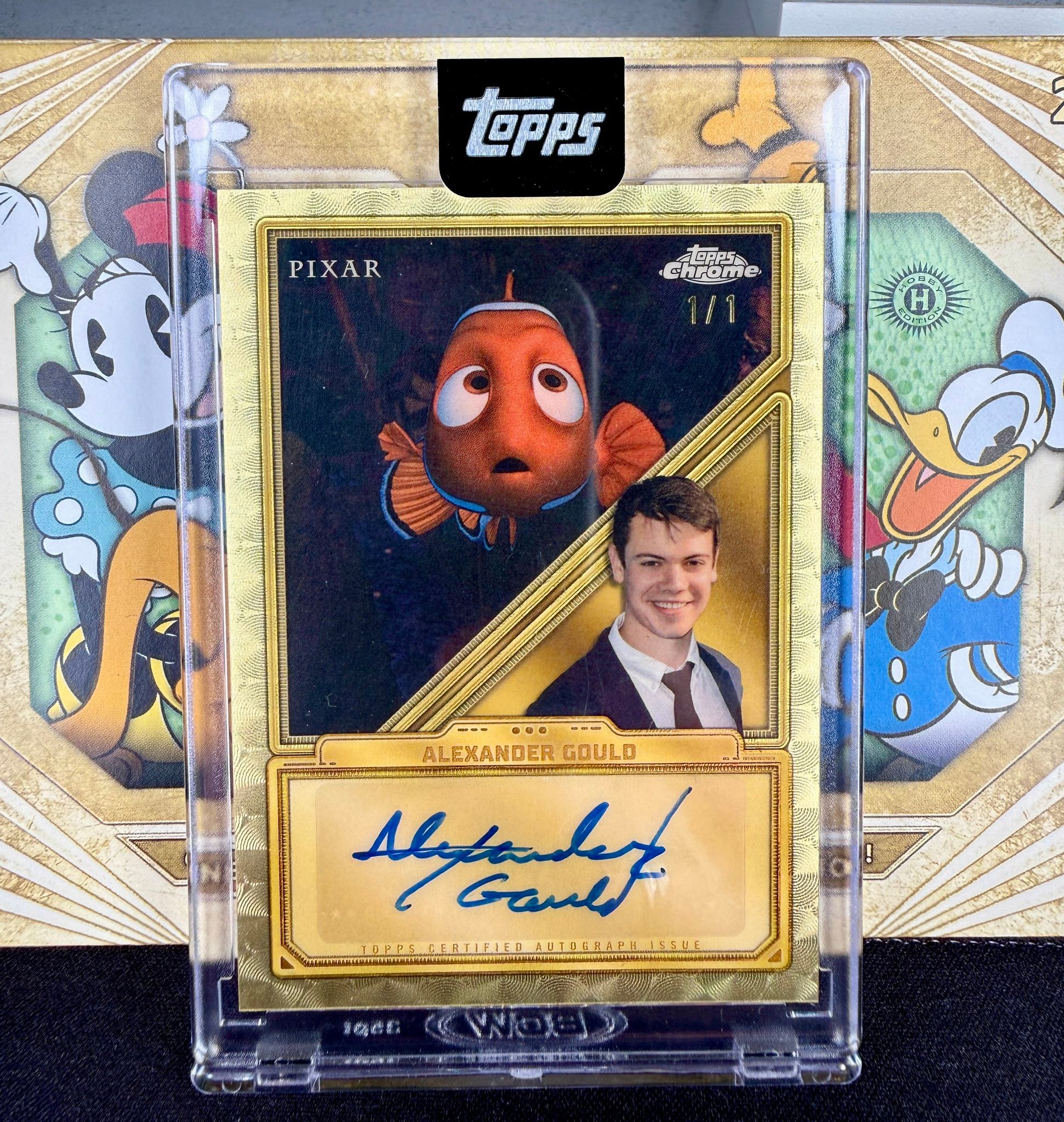 Gem mint 10 1/1 Sulley card from 2025 Topps Disney Chrome