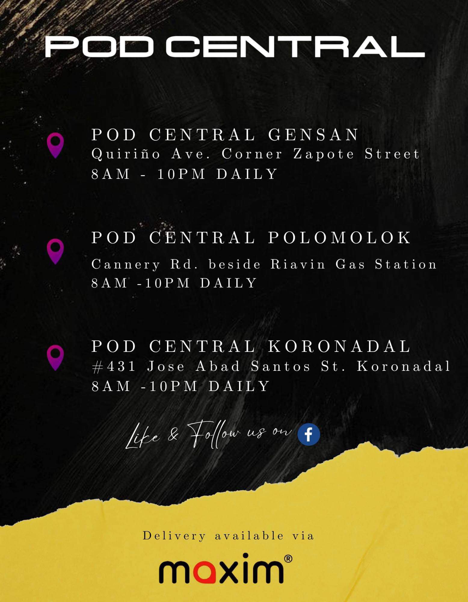 POD - 𝚆𝚎’𝚛𝚎 𝙾𝙿𝙴𝙽 𝙼𝙾𝙽𝙳𝙰𝚈 𝚝𝚘 𝚂𝚄𝙽𝙳𝙰𝚈 𝟾𝚊𝚖-𝟷𝟶𝚙𝚖! 🪧 Book your delivery while ...