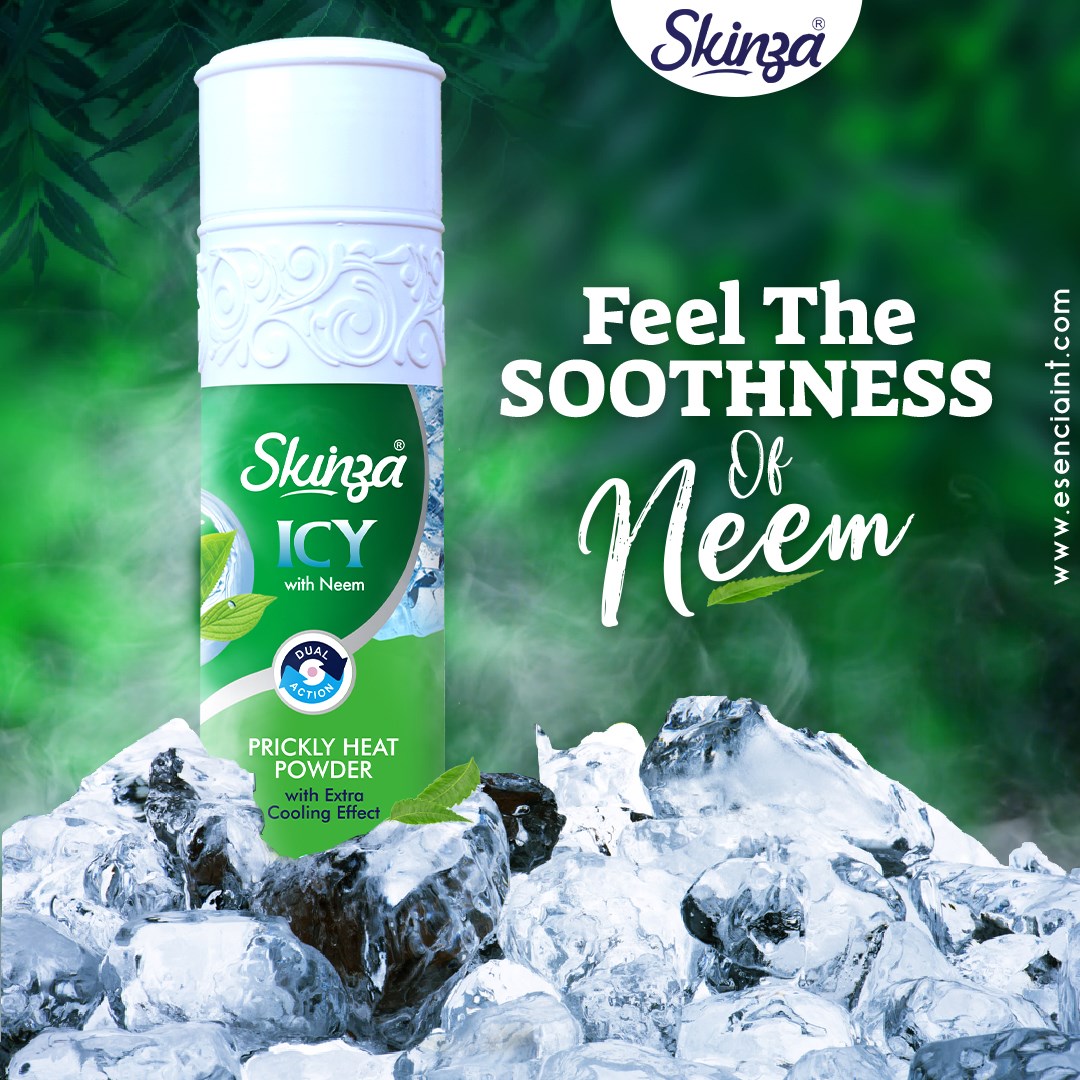 Skinza - FEEL THE SOOTHNESS OF NEEM! SKINZA ICY Prickly Heat Powder ...