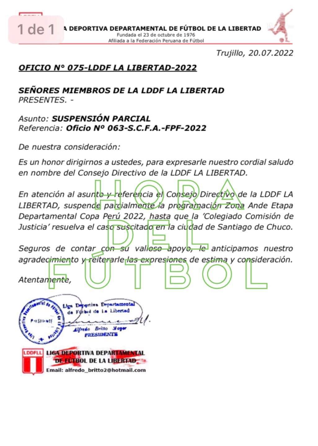 Pataz - #Copa_Perú| SUSPENSIÓN TEMPORAL. Respuesta de la Federación ...