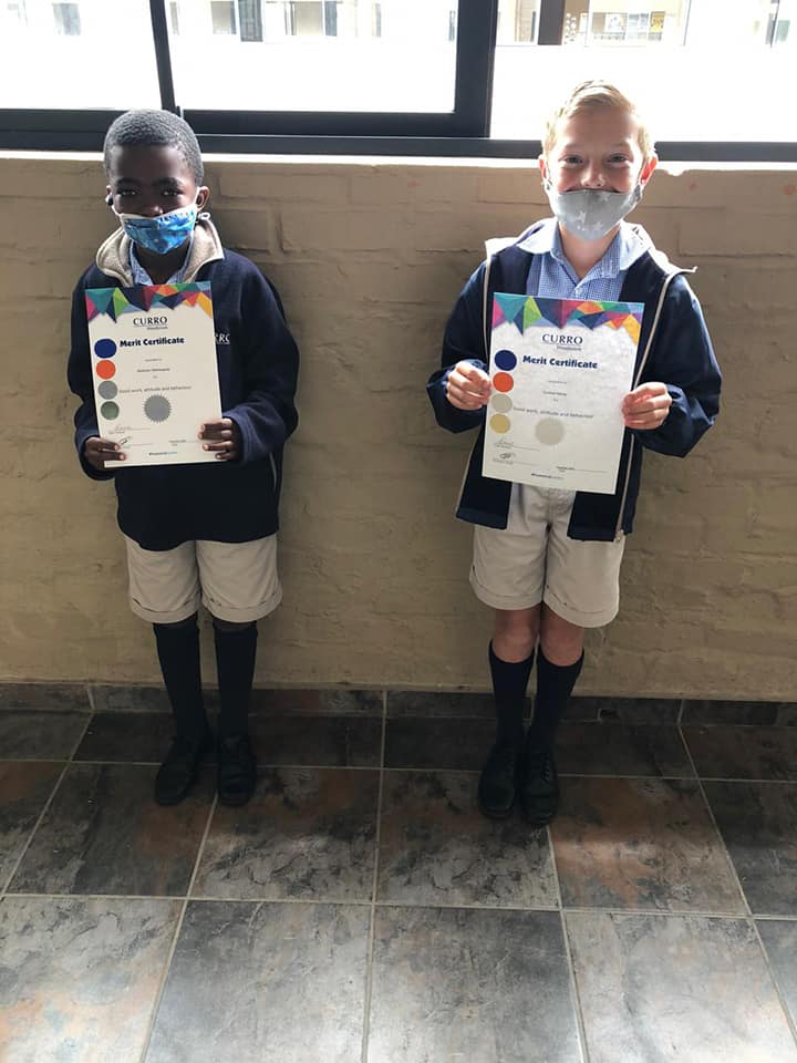 Curro Westbrook - Sipha and Tadiwa in grade 3E2 received...