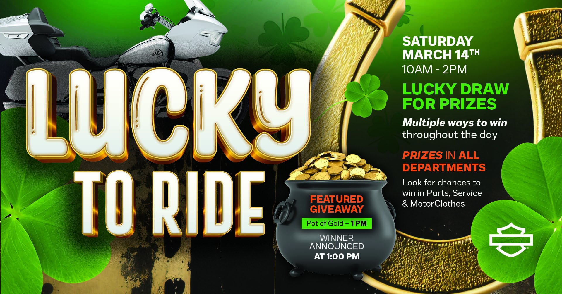🍀 Lucky to Ride