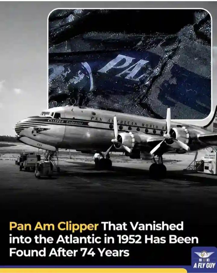 A vintage Pan Am plane that went missing in 1952 has been found