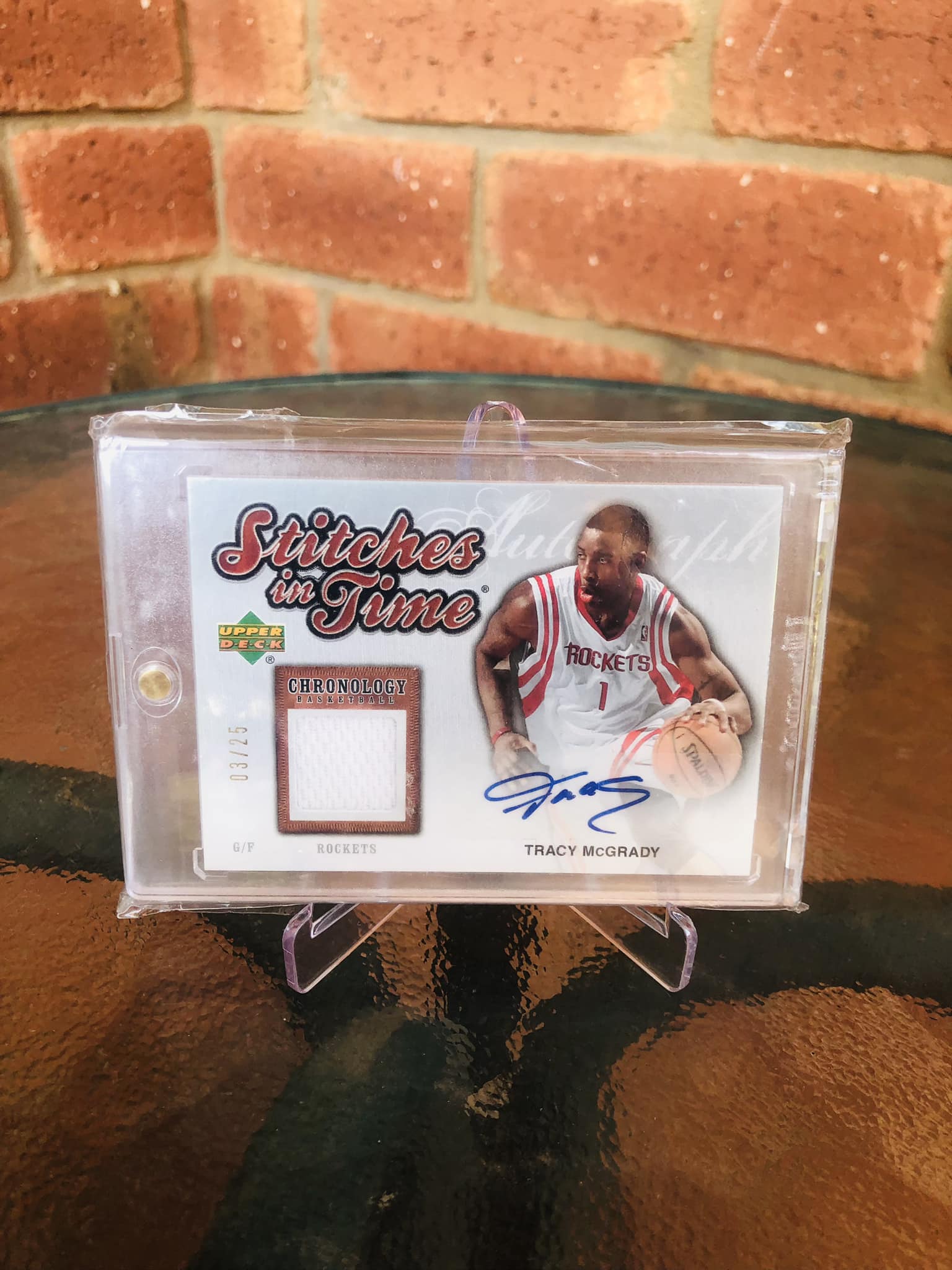 Upper Deck T-Mac Auto with All-Star Patch