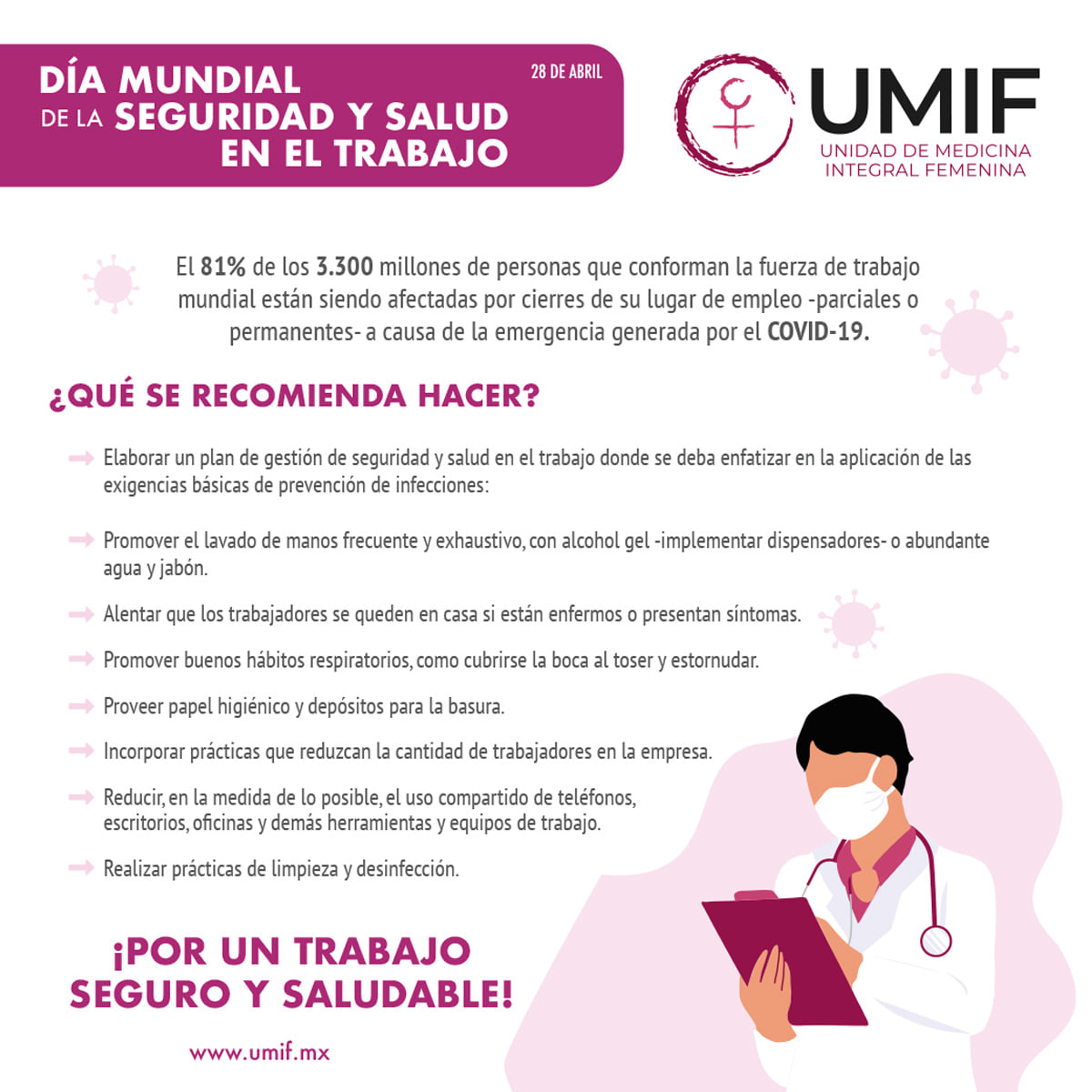 UMIF - El Día Mundial de la Seguridad y Salud en el...