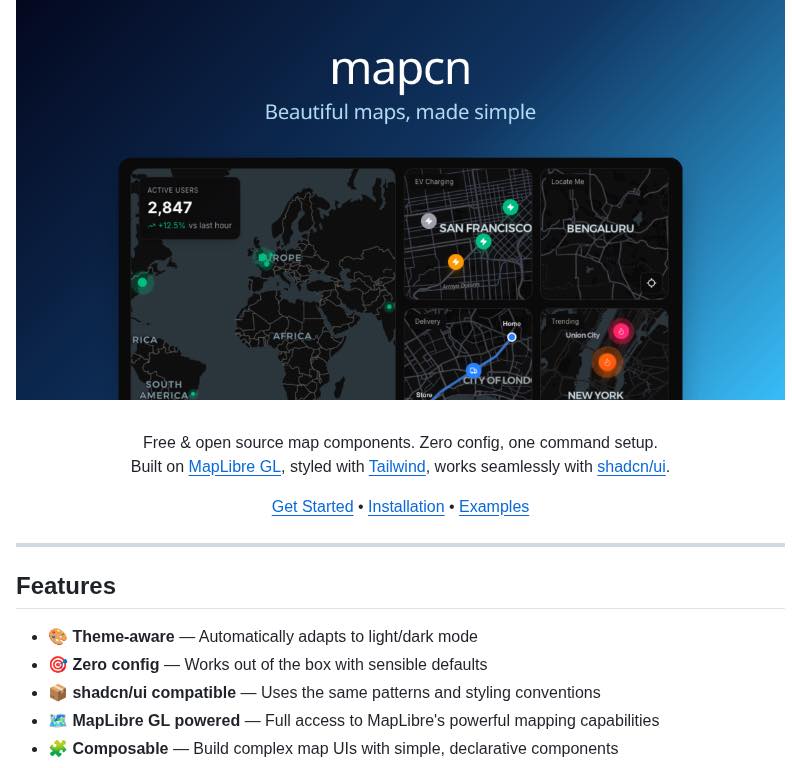 🗺️ mapcn คือชุด Map components แบบ... - Thongchai Thampueak | Facebook