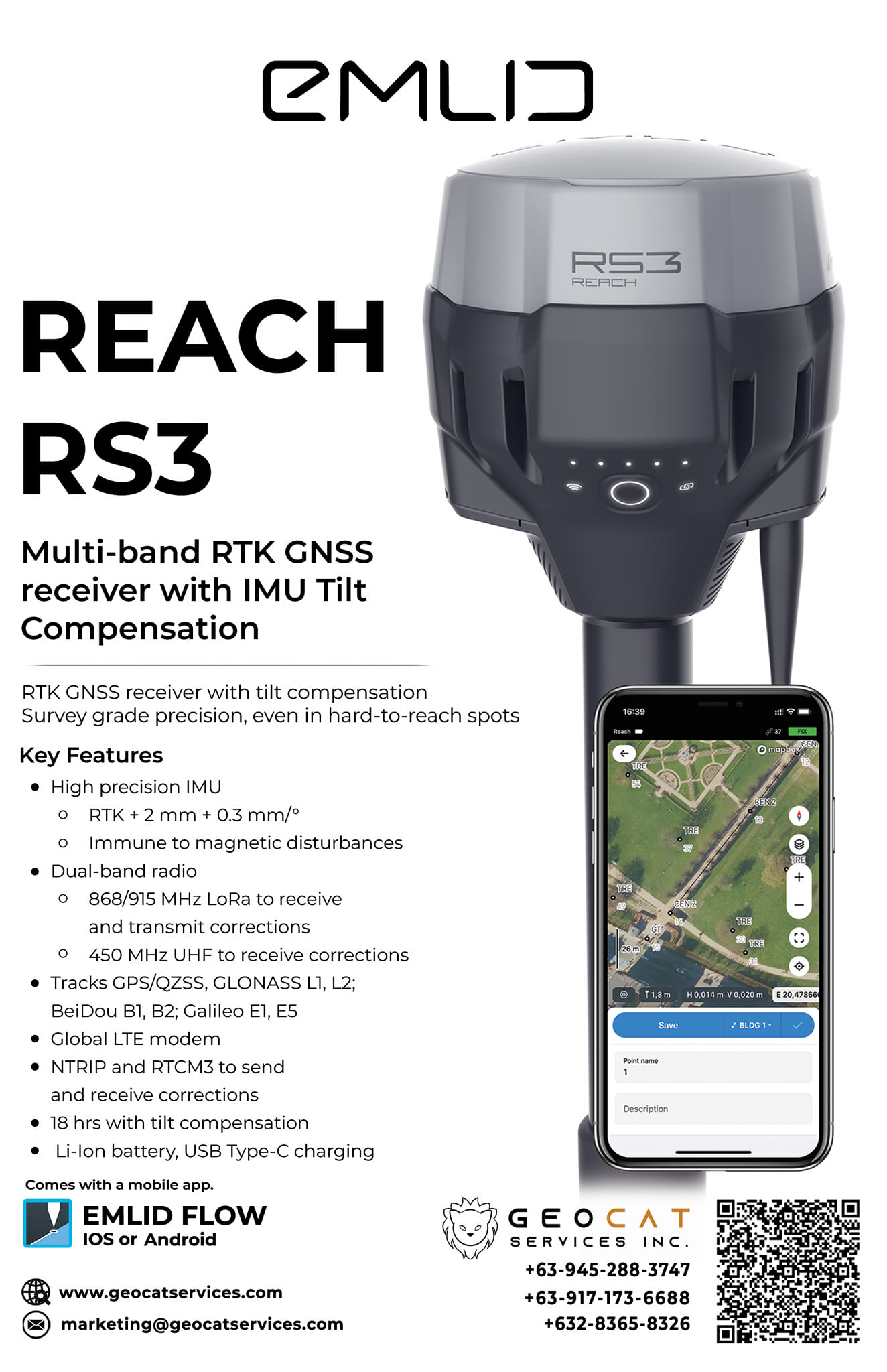 GEO CAT PH - Our newest flagship receiver, Reach RS3 with...