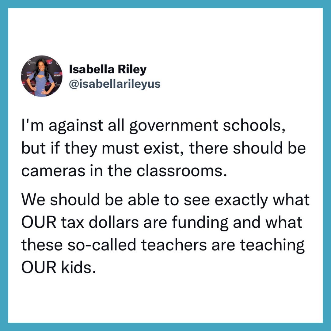 Isabella Riley - My thoughts on why we should have cameras... | Facebook