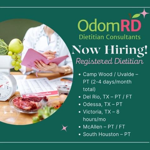 📢🚨 NOW HIRING‼️📝 🍎 Odom... - Odom RD Dietitian Consultants | Facebook