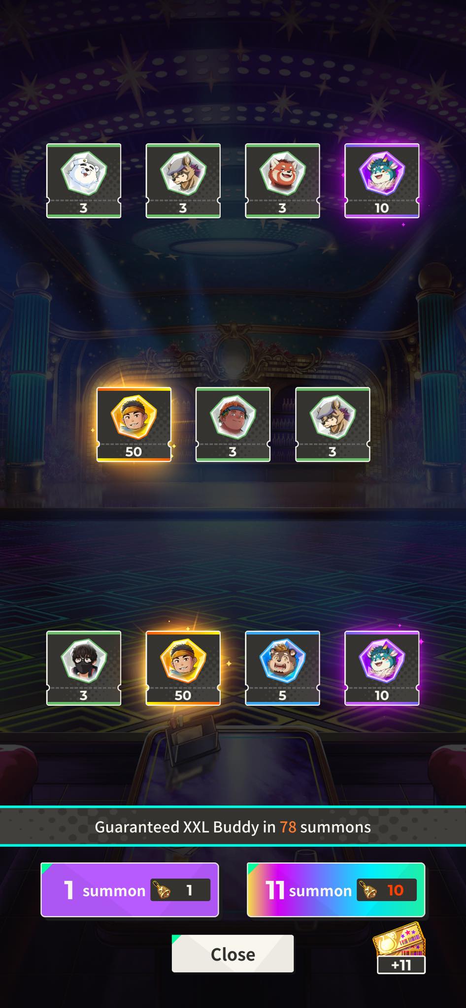 Barely use bells again this time. 160 bells with lucks. XXL WOOFIA