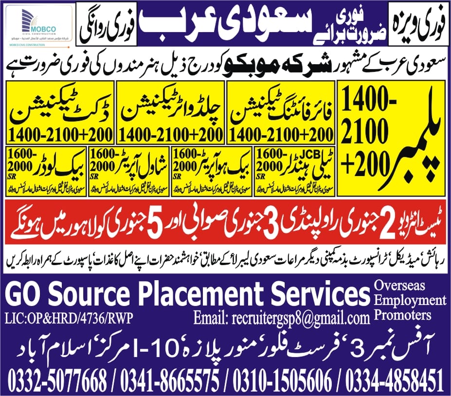 Go Source Placement Services | Islamabad
