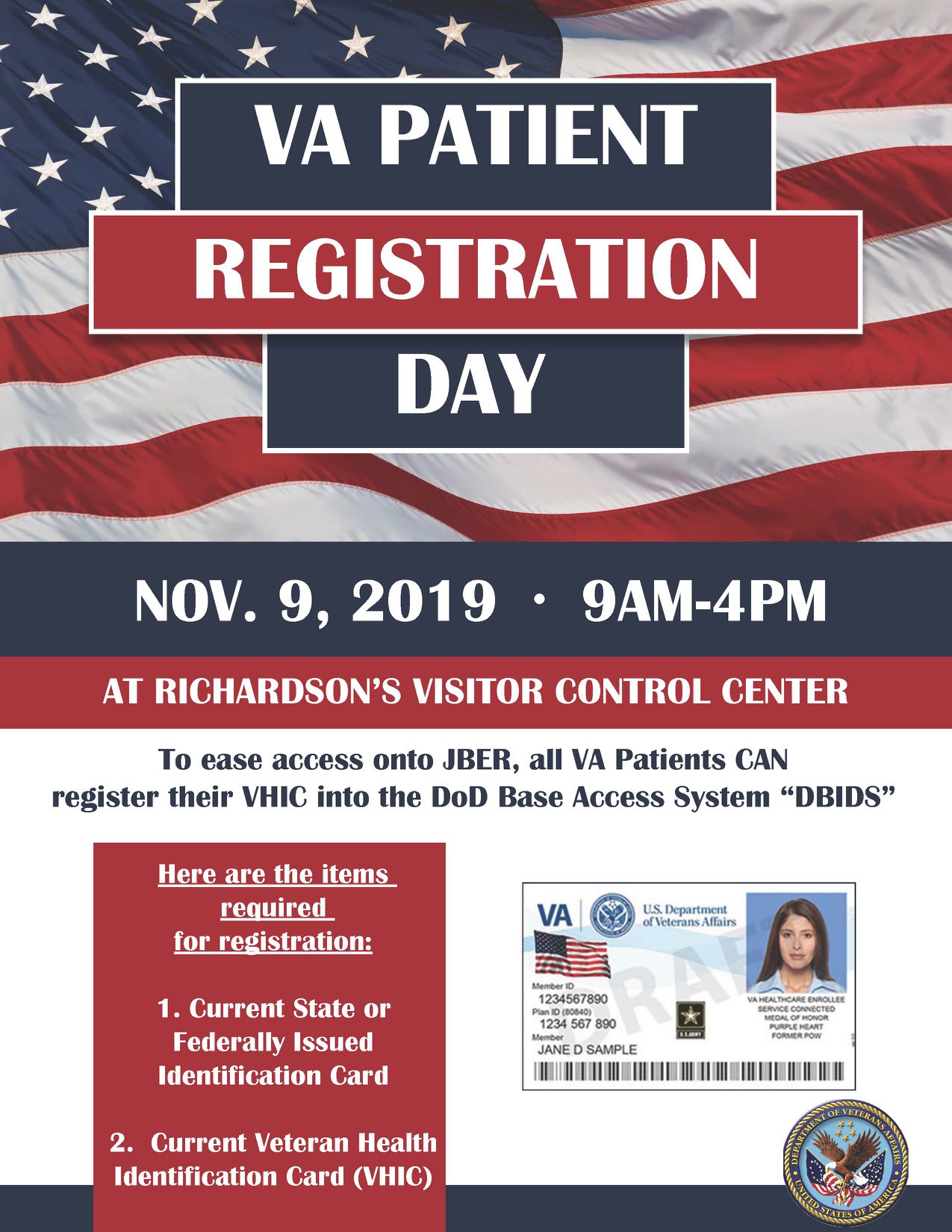 Alaska - 𝗩𝗔 𝗣𝗮𝘁𝗶𝗲𝗻𝘁 𝗥𝗲𝗴𝗶𝘀𝘁𝗿𝗮𝘁𝗶𝗼𝗻 𝗗𝗮𝘆 𝗪𝗵𝗲𝗻: 𝗡𝗼𝘃𝗲𝗺𝗯𝗲𝗿 𝟵𝘁𝗵, 𝟮𝟬𝟭𝟵 𝗪𝗵𝗲𝗿𝗲 ...