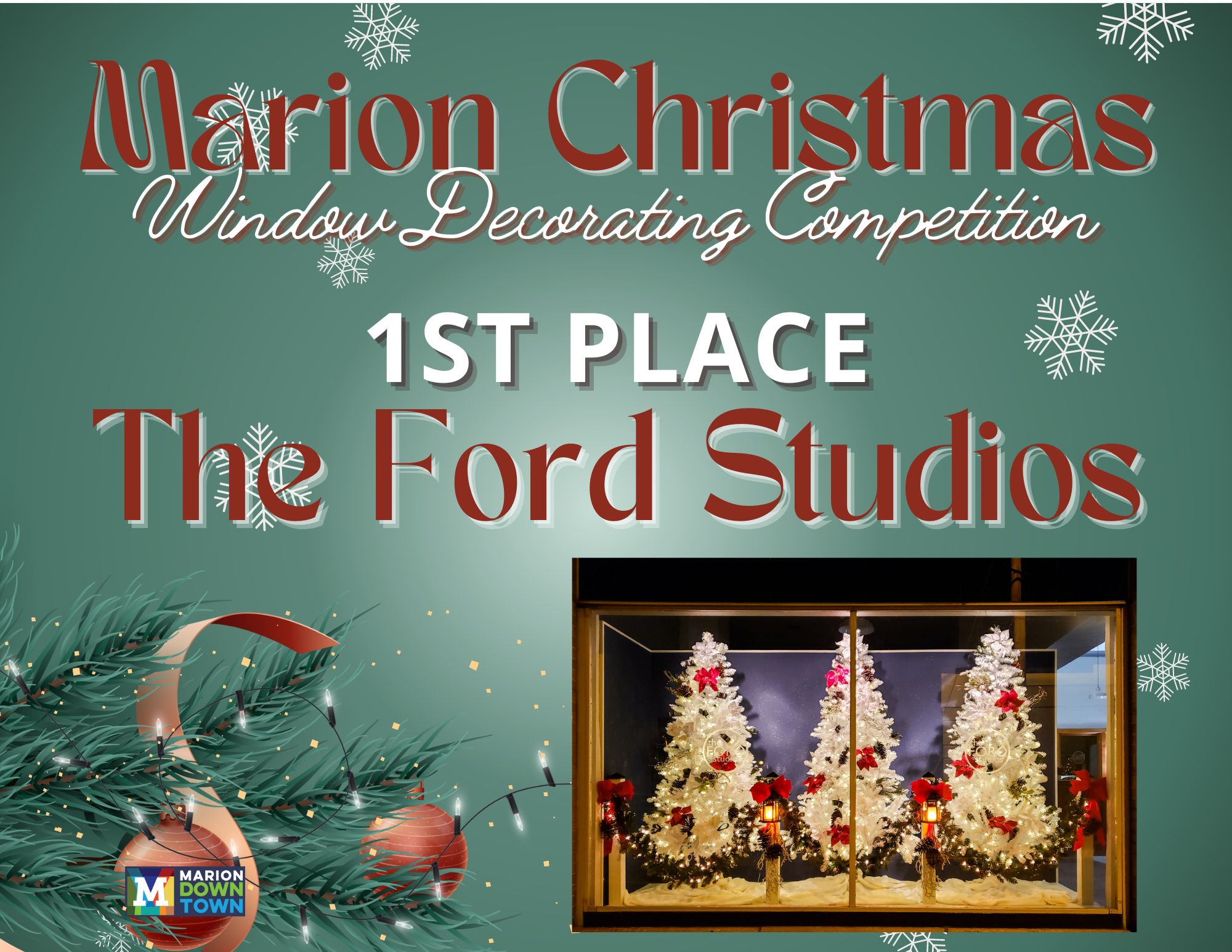 Marion Downtown - CONGRATULATIONS to our Window Decorating... | Facebook