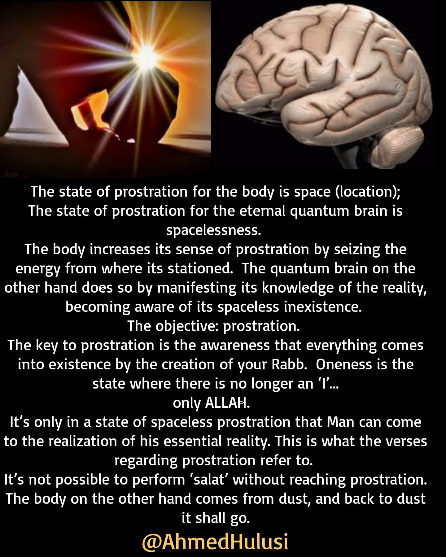 The state of #prostration for the... - Ahmed Hulusi Official