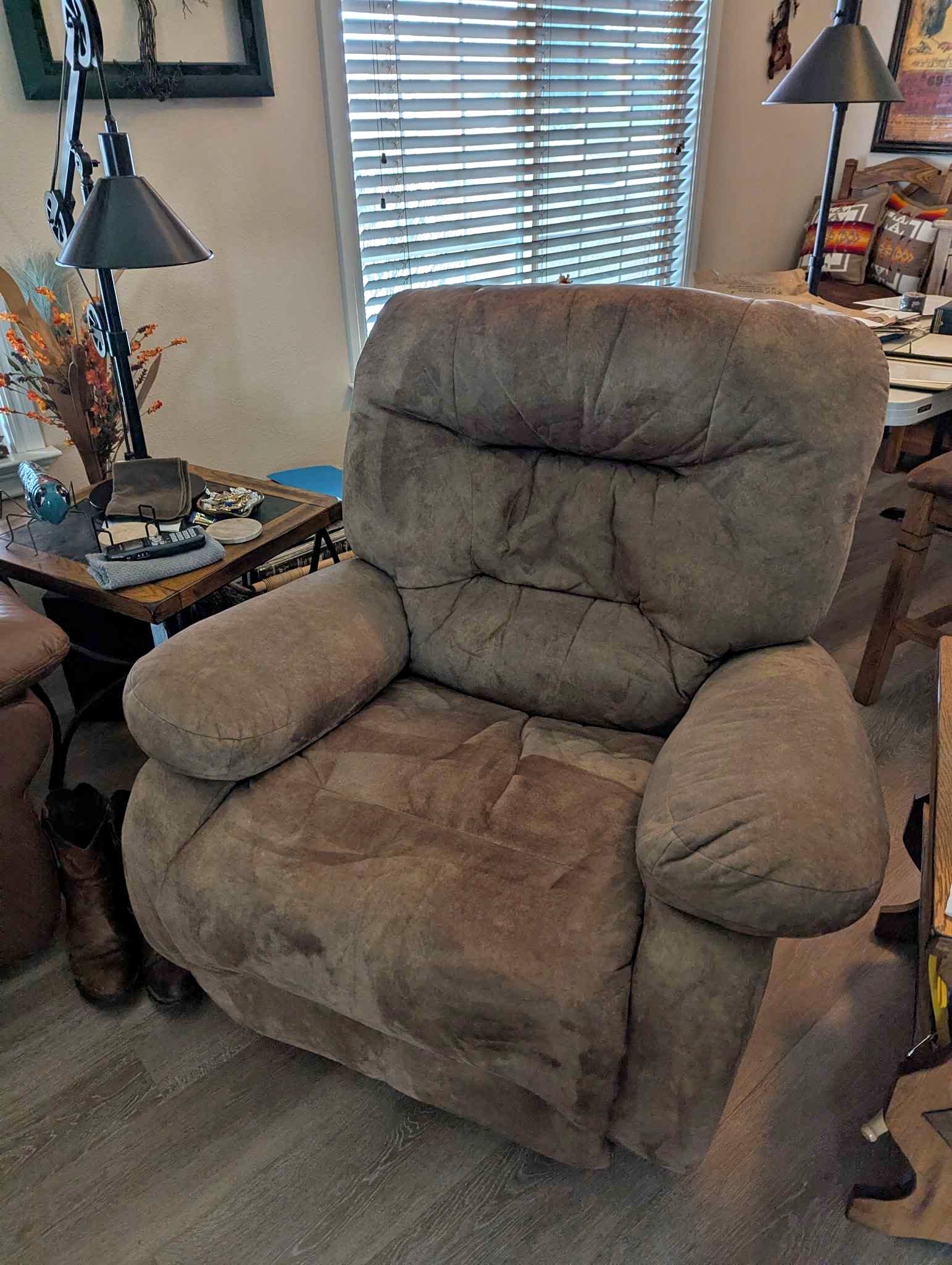 2021 Tan Microfiber Rocker Recliner / $150 o.b.o. - Living Room Chairs ...