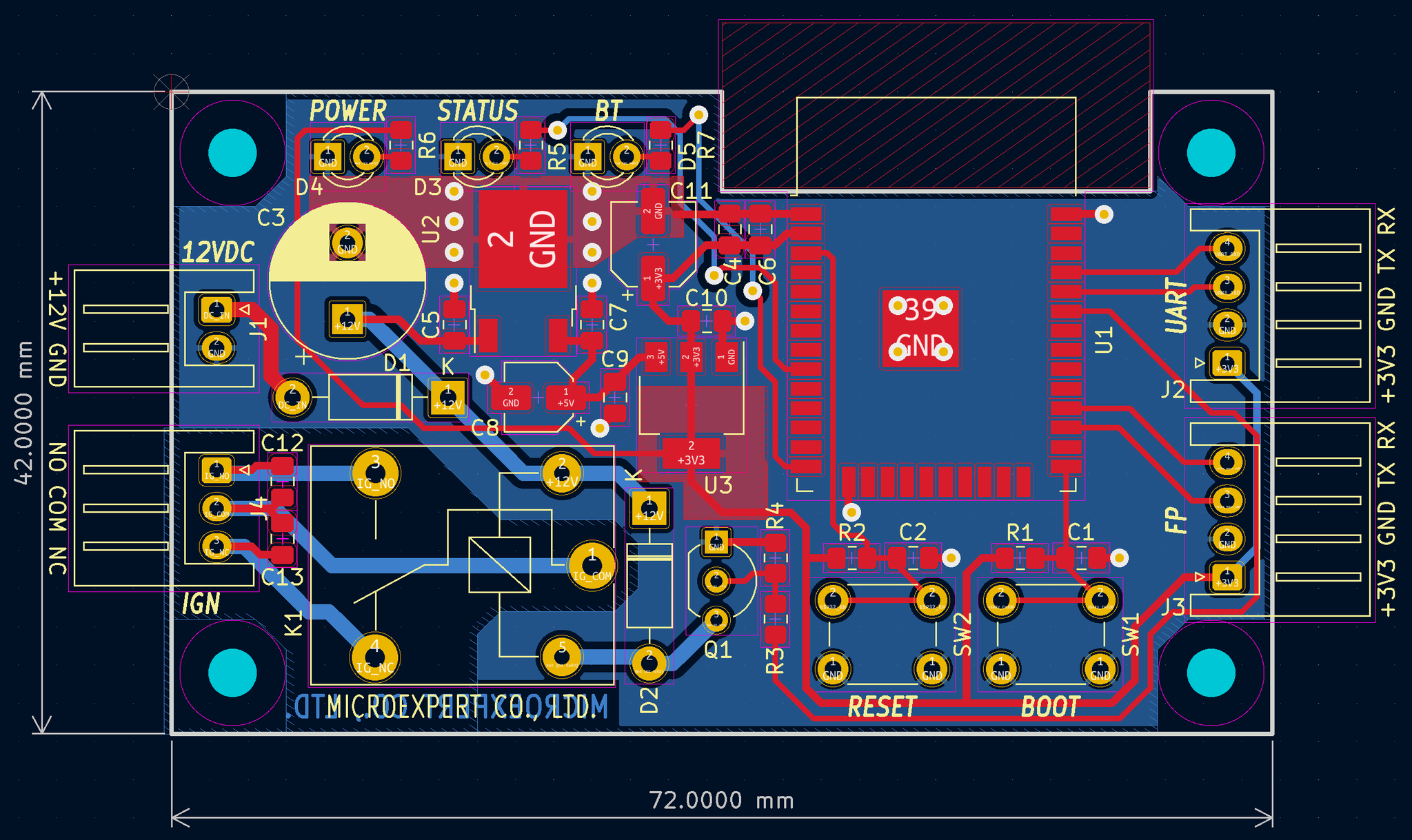 MicroXpert - งานออกแบบ PCB การกำหนดขนาด...