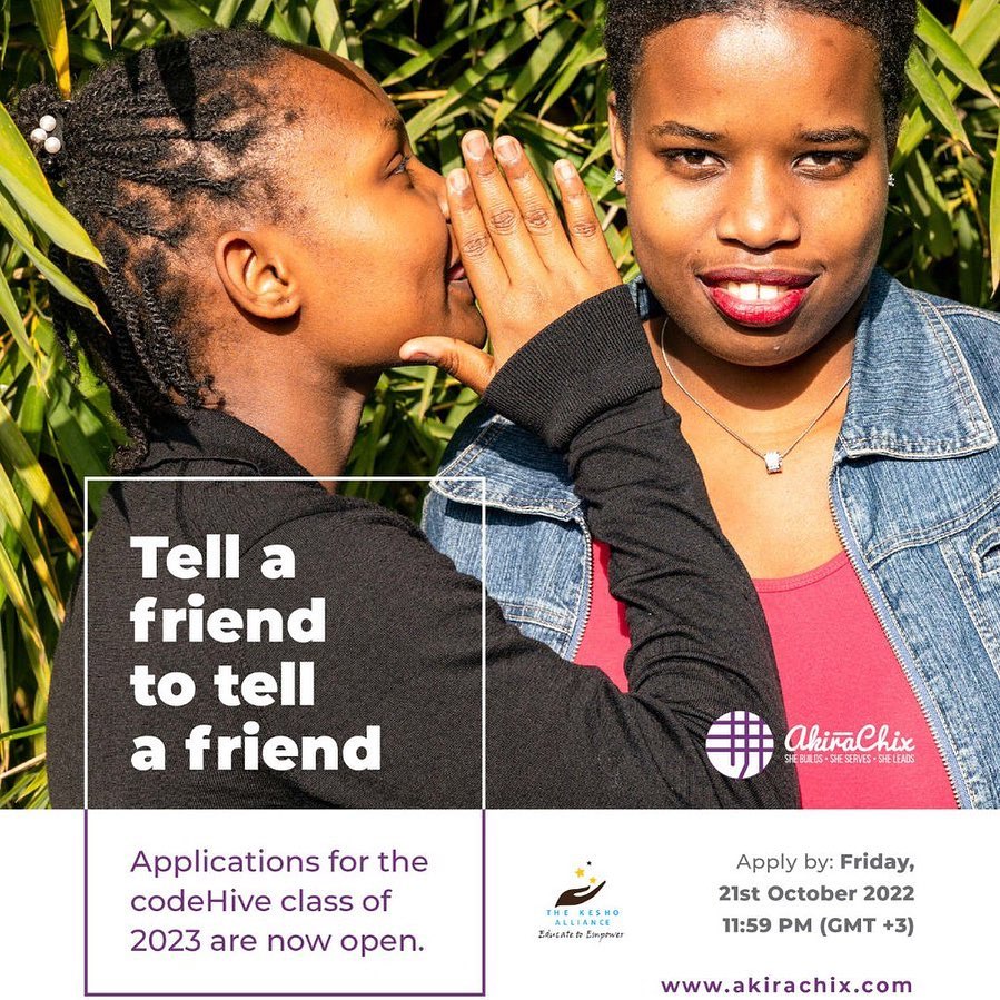 Applications for the codeHive class... - THE KESHO ALLIANCE | Facebook