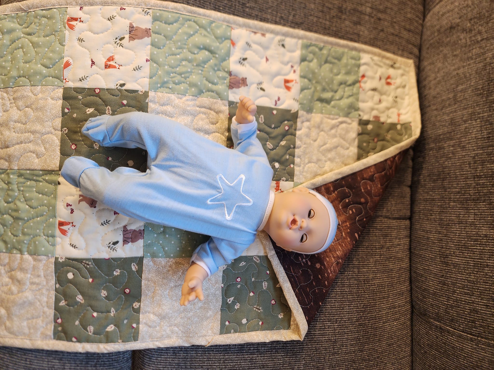 Special quilts my mom made for me and baby