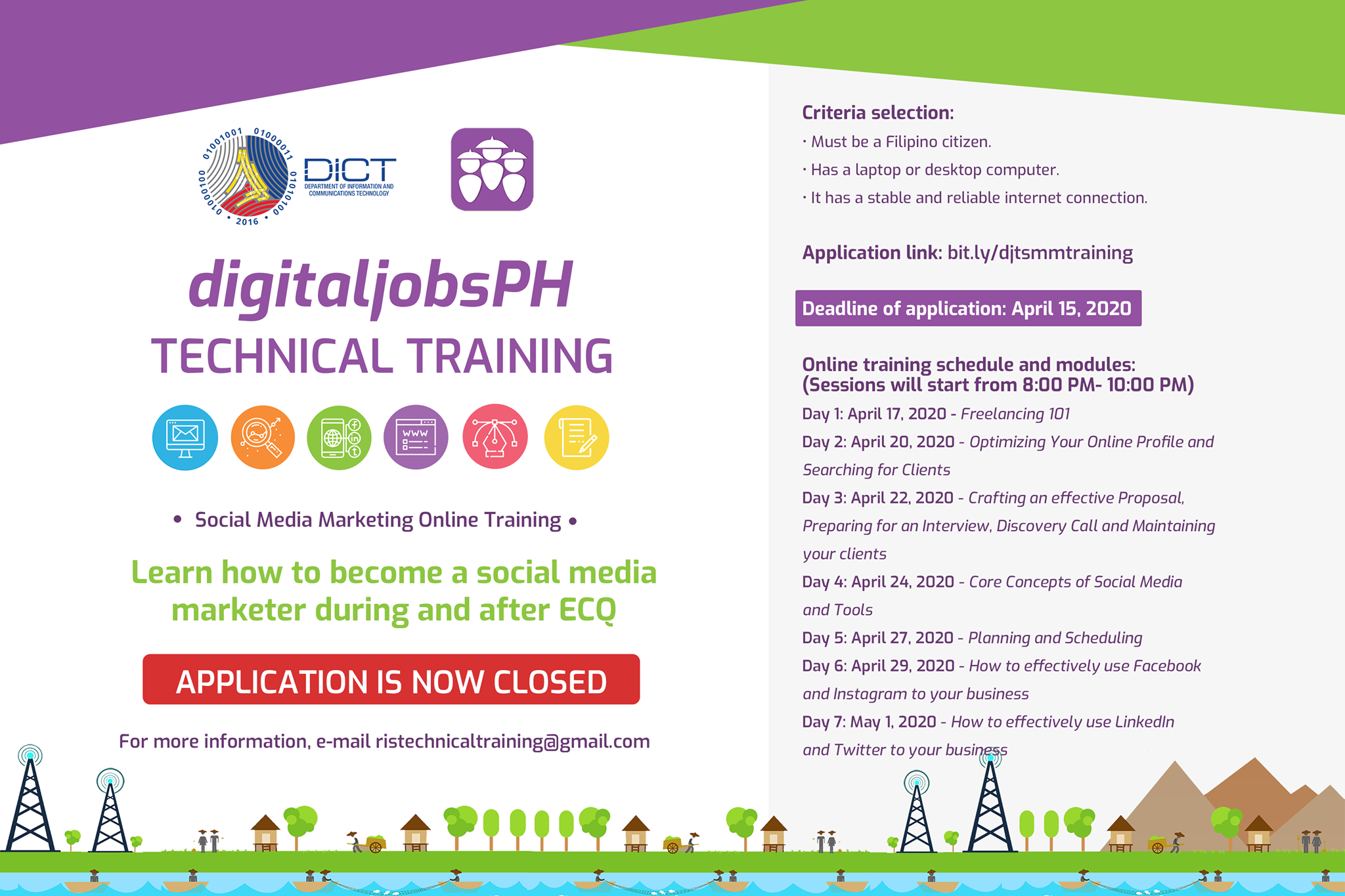 FREE ONLINE TRAINING! In response to the commitment of the government ...