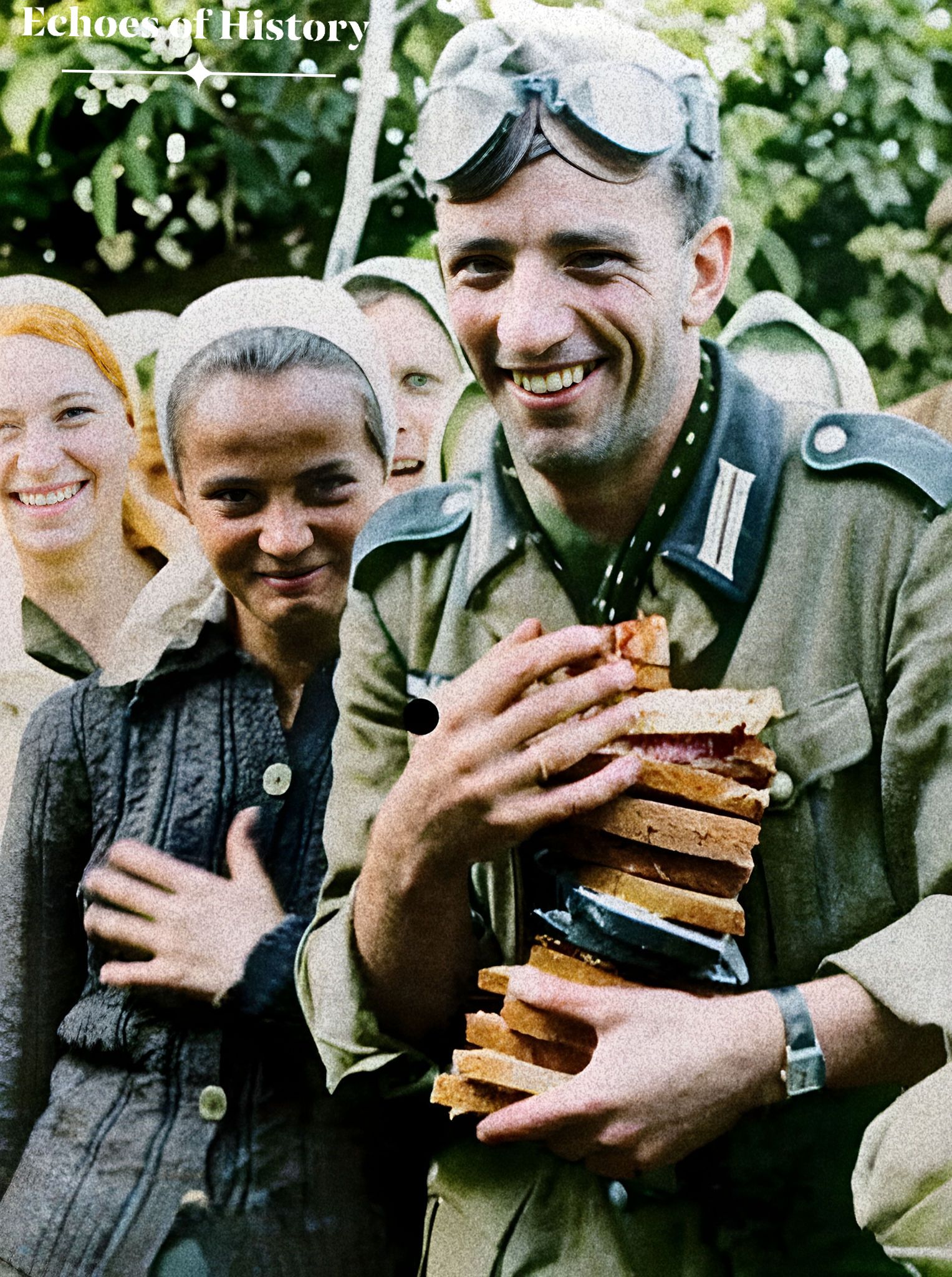 CH Inam - A Historical photo of a German soldier with young Ukrainian ...