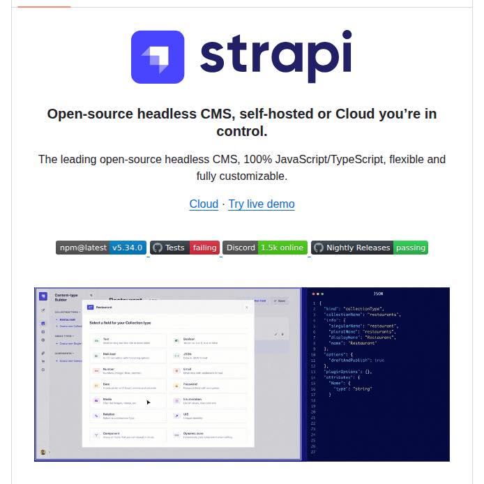 🚀 Strapi คือ headless CMS แบบ open... - Thongchai Thampueak | Facebook