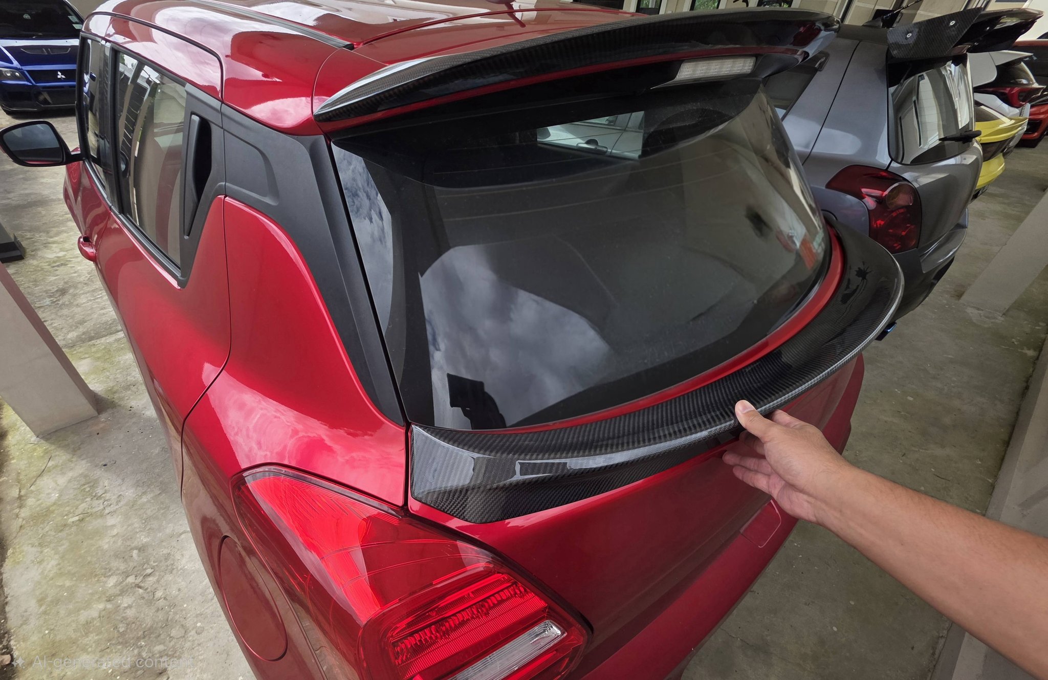 wts sunline racing slr 3d gt wing type c2 carbon spoiler for zc31