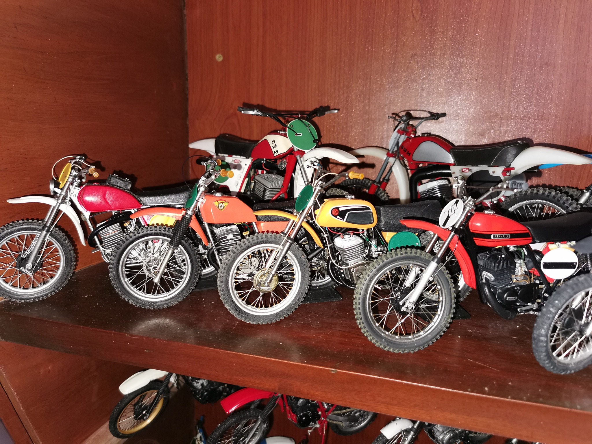 Rare 1:12 polistil motorcycle models