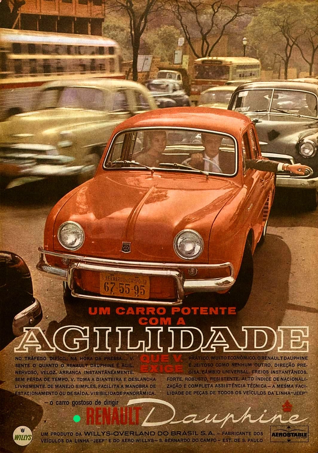 Renault Dauphine 1961 Brazilian Ad.